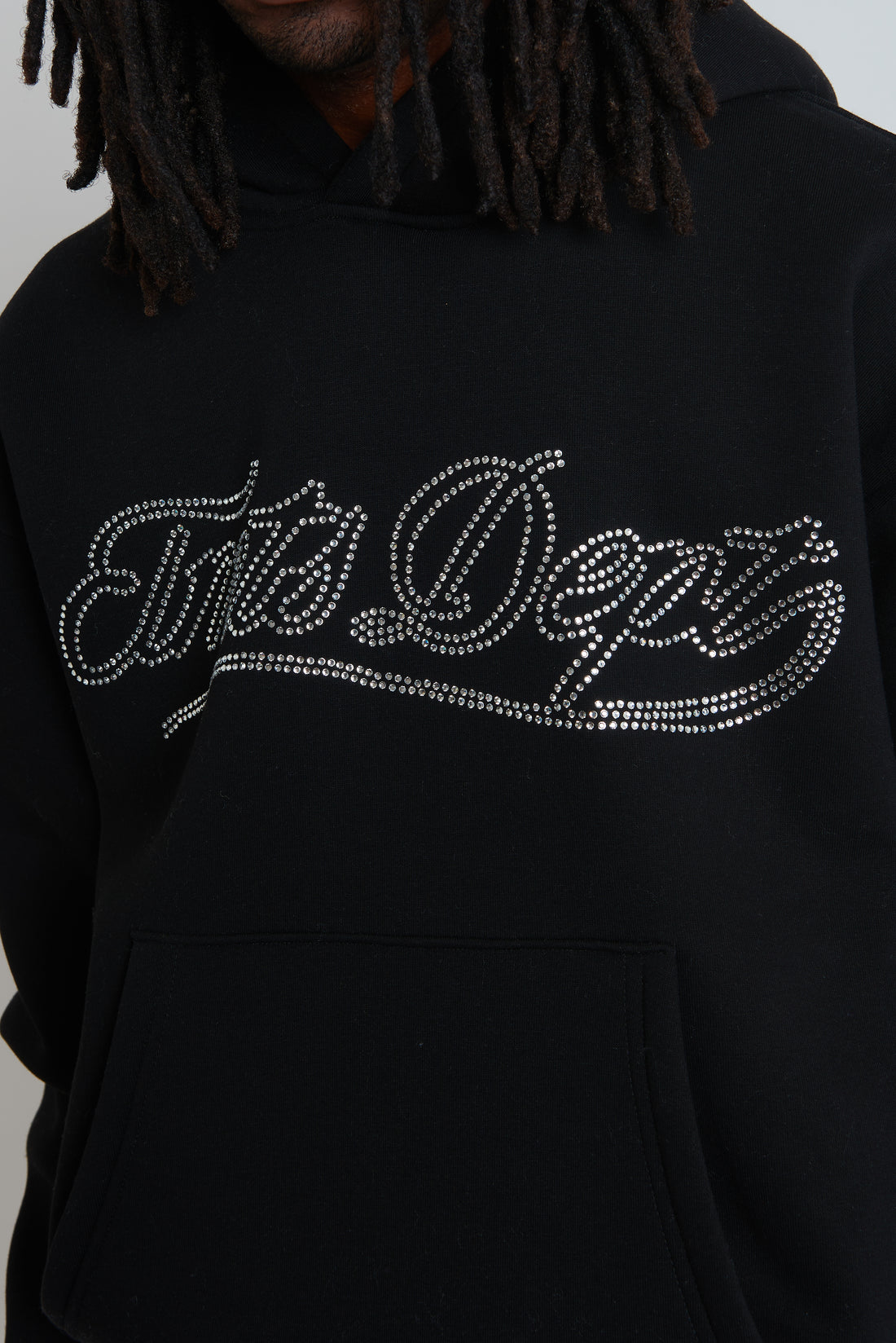 HOODIE DEPT STRASS BLACK