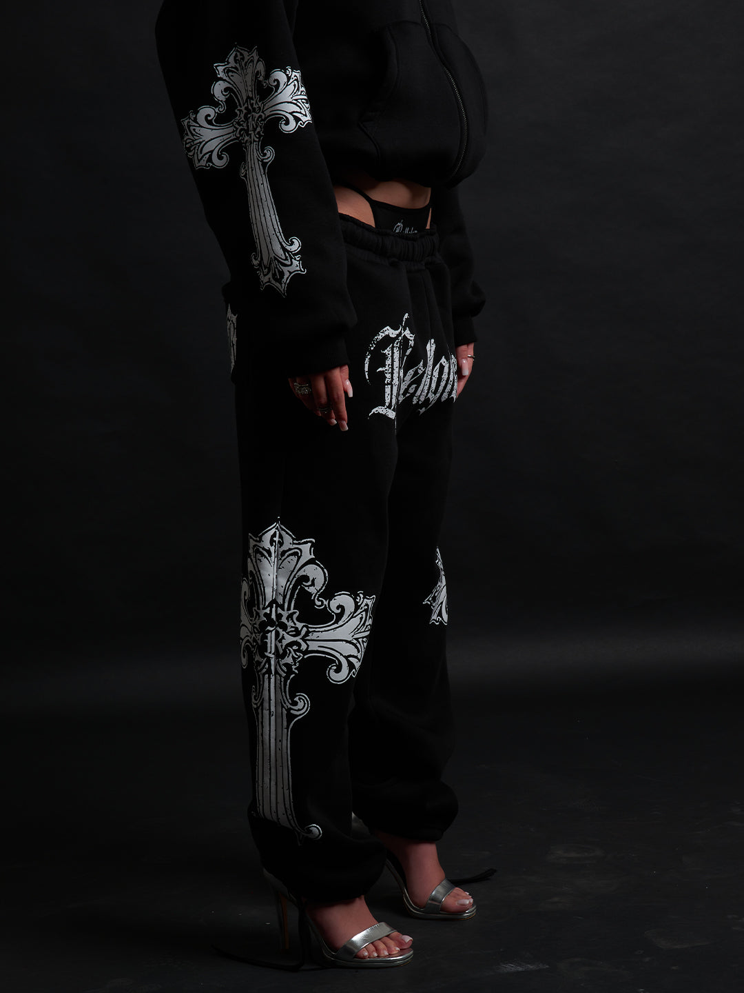 SWEATPANTS CATHEDRAL BLACK&amp;WHITE