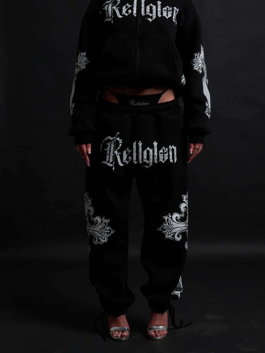 SWEATPANTS CATHEDRAL BLACK&amp;WHITE