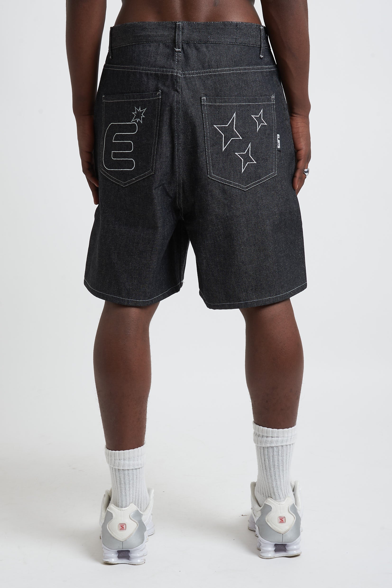 JORTS RAW DENIM BLACK