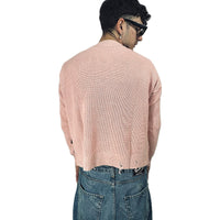 SWEATER crop Costa Inglese PINK