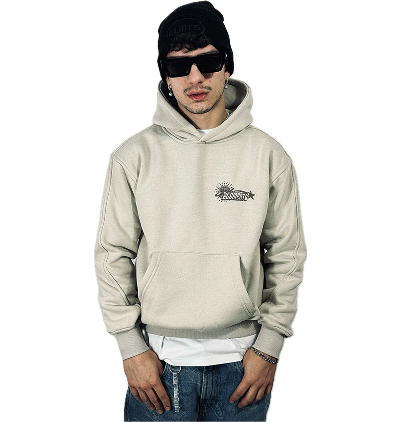 PERFECT HOODIE POLICOT WORLD LINE  SAND/CHOCO