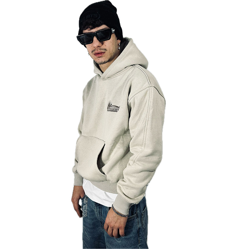 PERFECT HOODIE POLICOT WORLD LINE  SAND/CHOCO