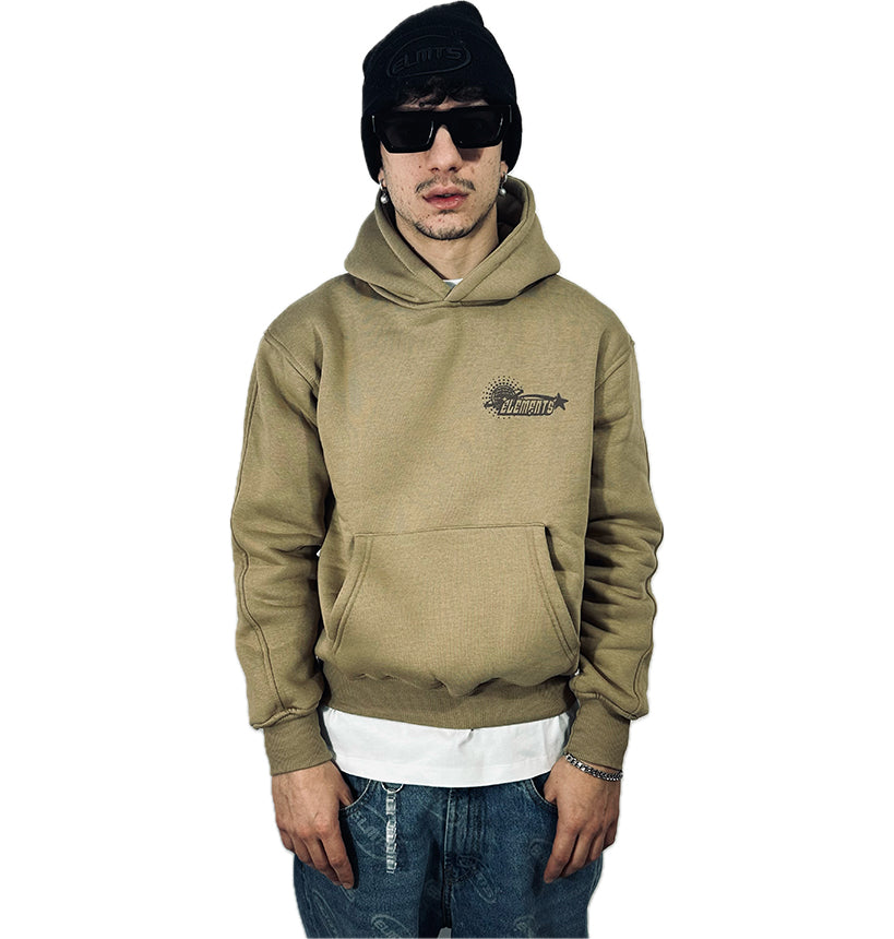 PERFECT HOODIE POLICOT WORLD LINE CAMEL