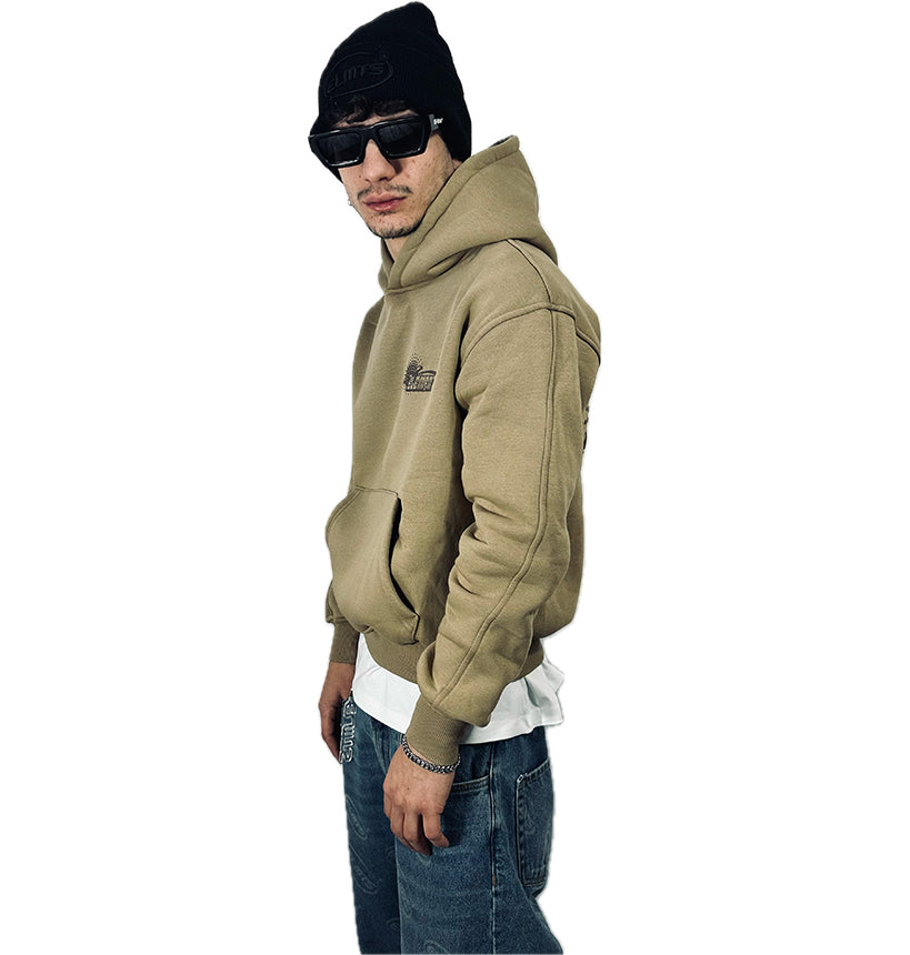 PERFECT HOODIE POLICOT WORLD LINE CAMEL