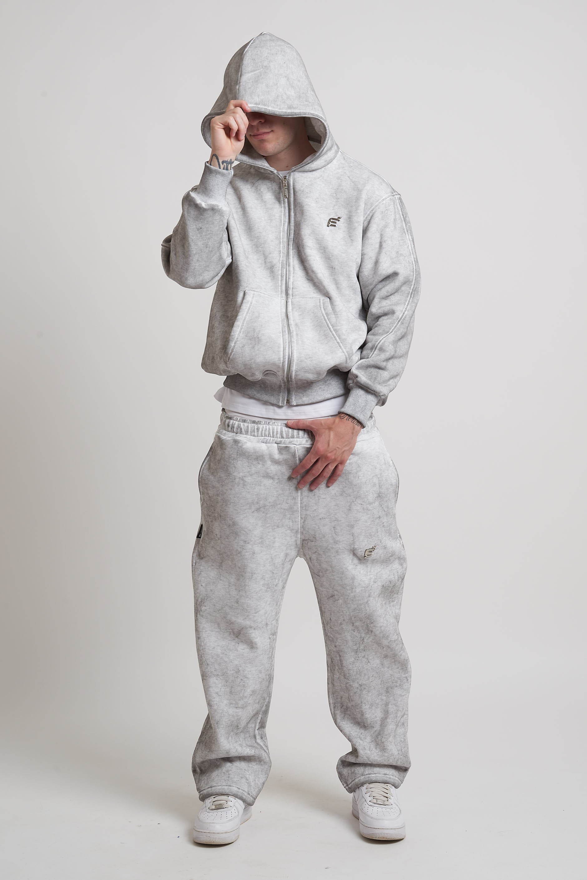 ZIP HOODIE MARBLE