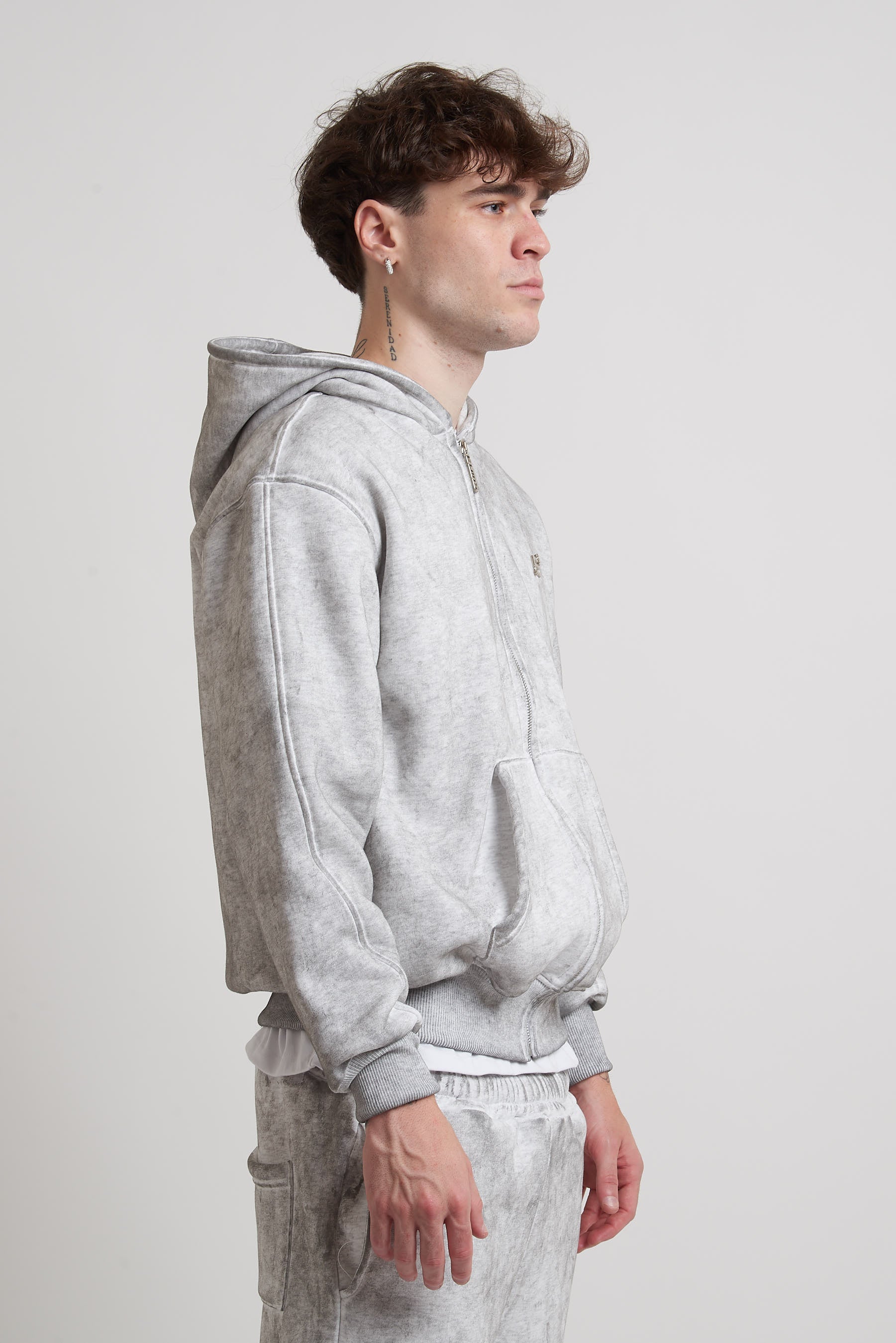 ZIP HOODIE MARBLE