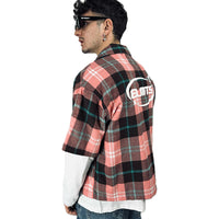 JACKET Scotland PUFF PINK MANICA LUNGA INCORPORATA