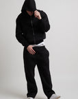 ZIP HOODIE PITCH BLACK