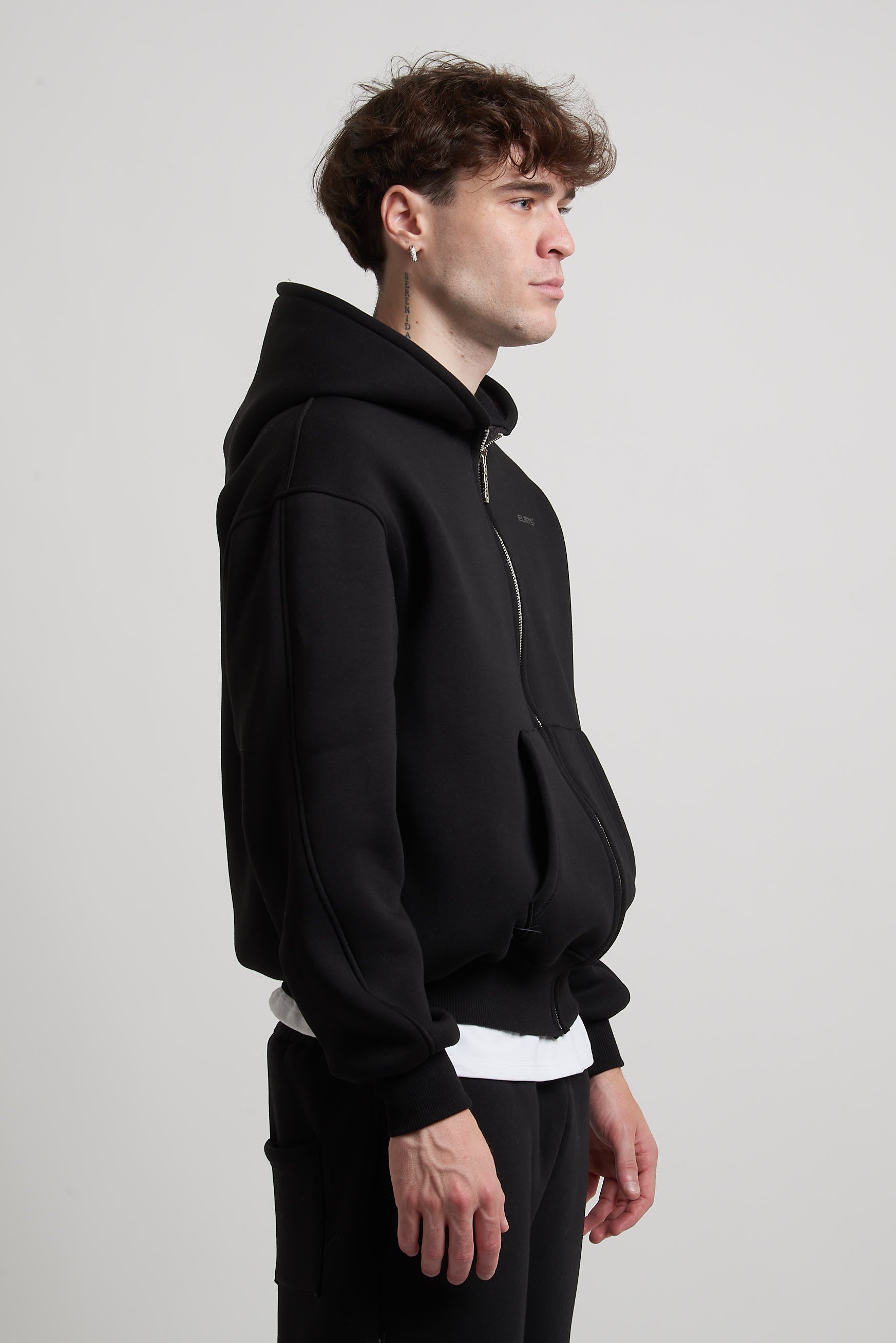ZIP HOODIE PITCH BLACK