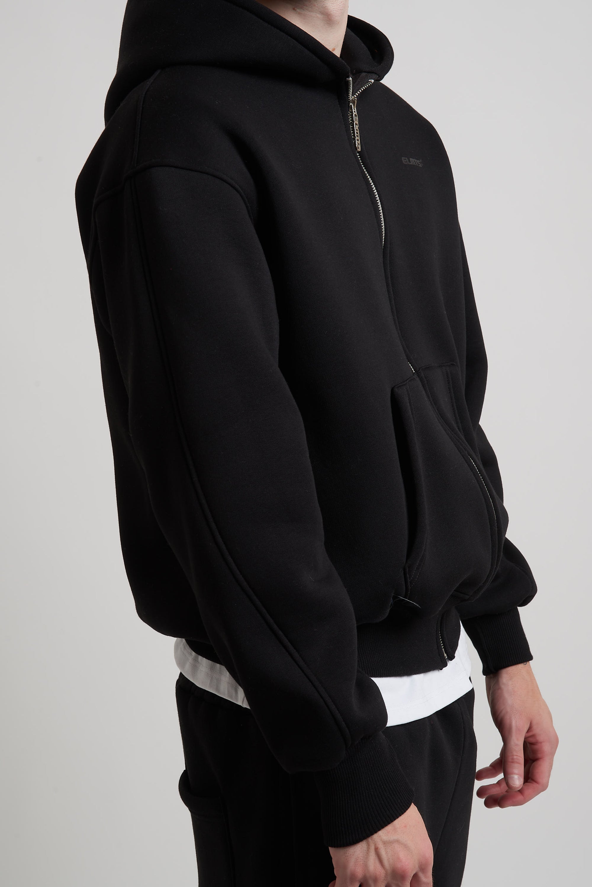 ZIP HOODIE PITCH BLACK