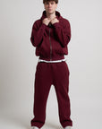 ZIP HOODIE BORDEAUX