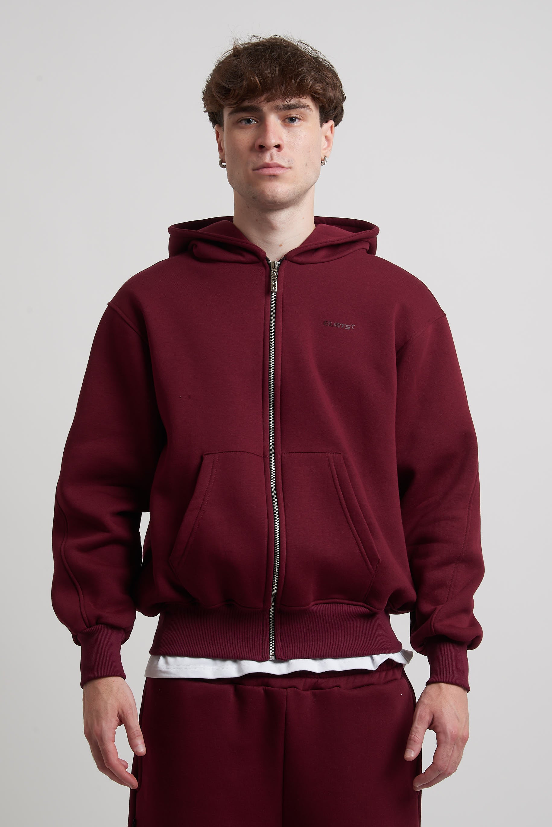 ZIP HOODIE BORDEAUX