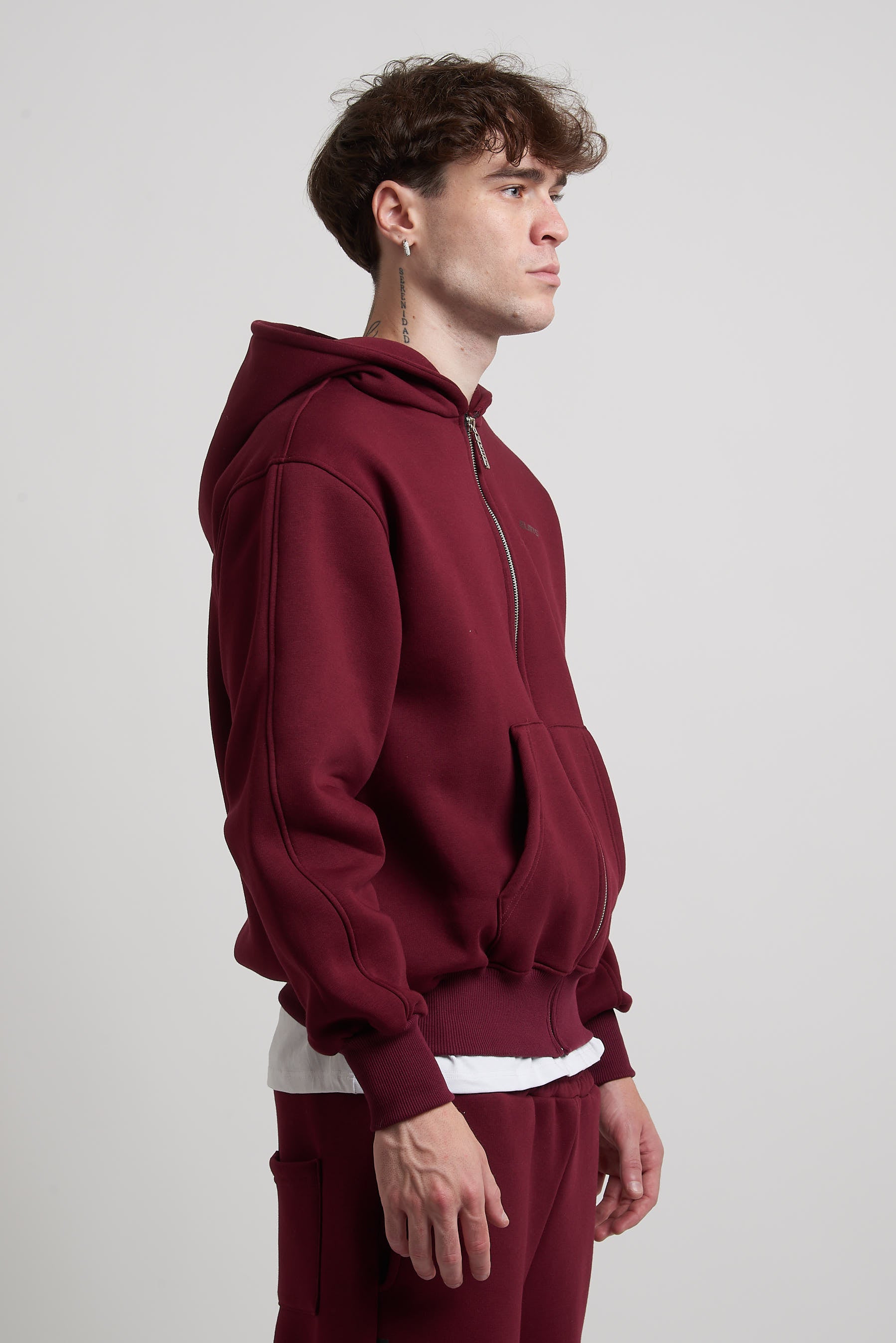 ZIP HOODIE BORDEAUX