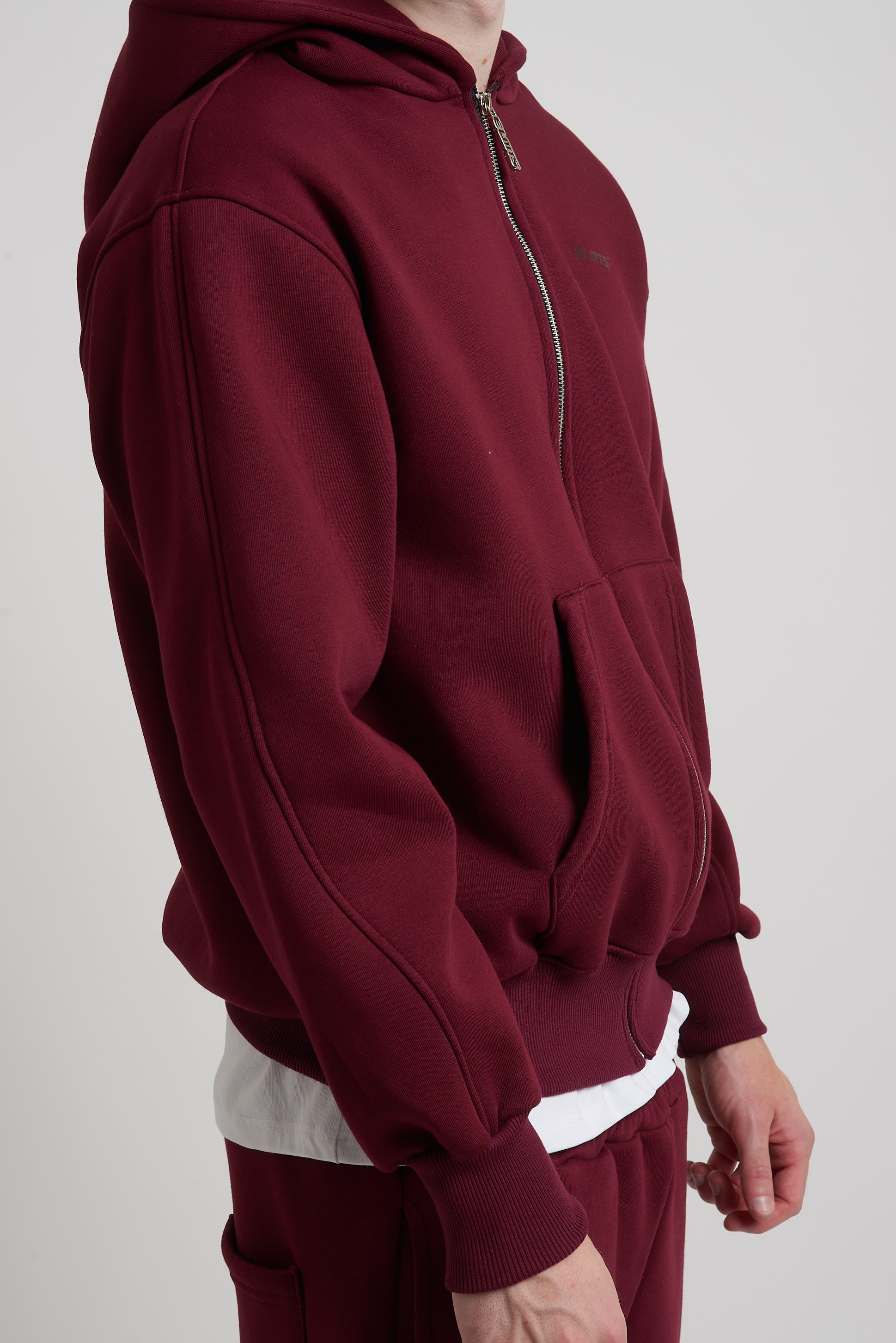 ZIP HOODIE BORDEAUX
