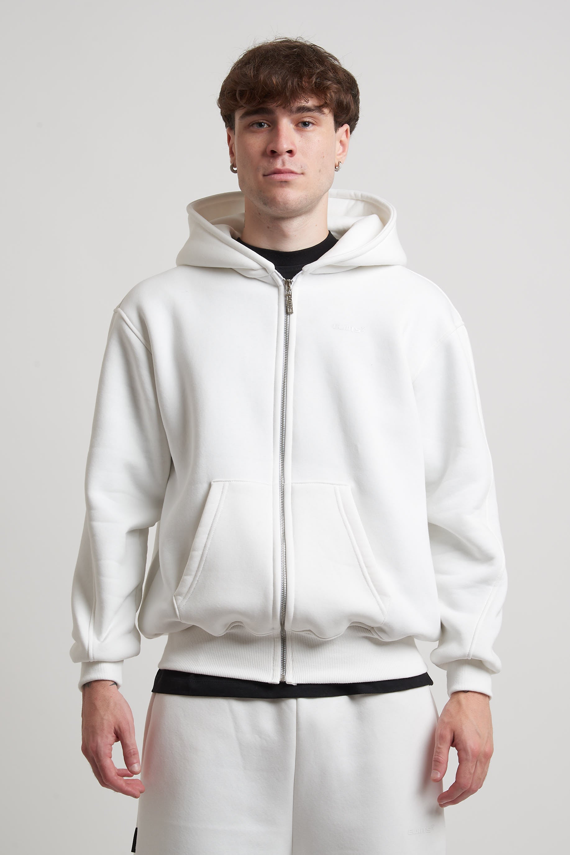 ZIP HOODIE OFF WHITE