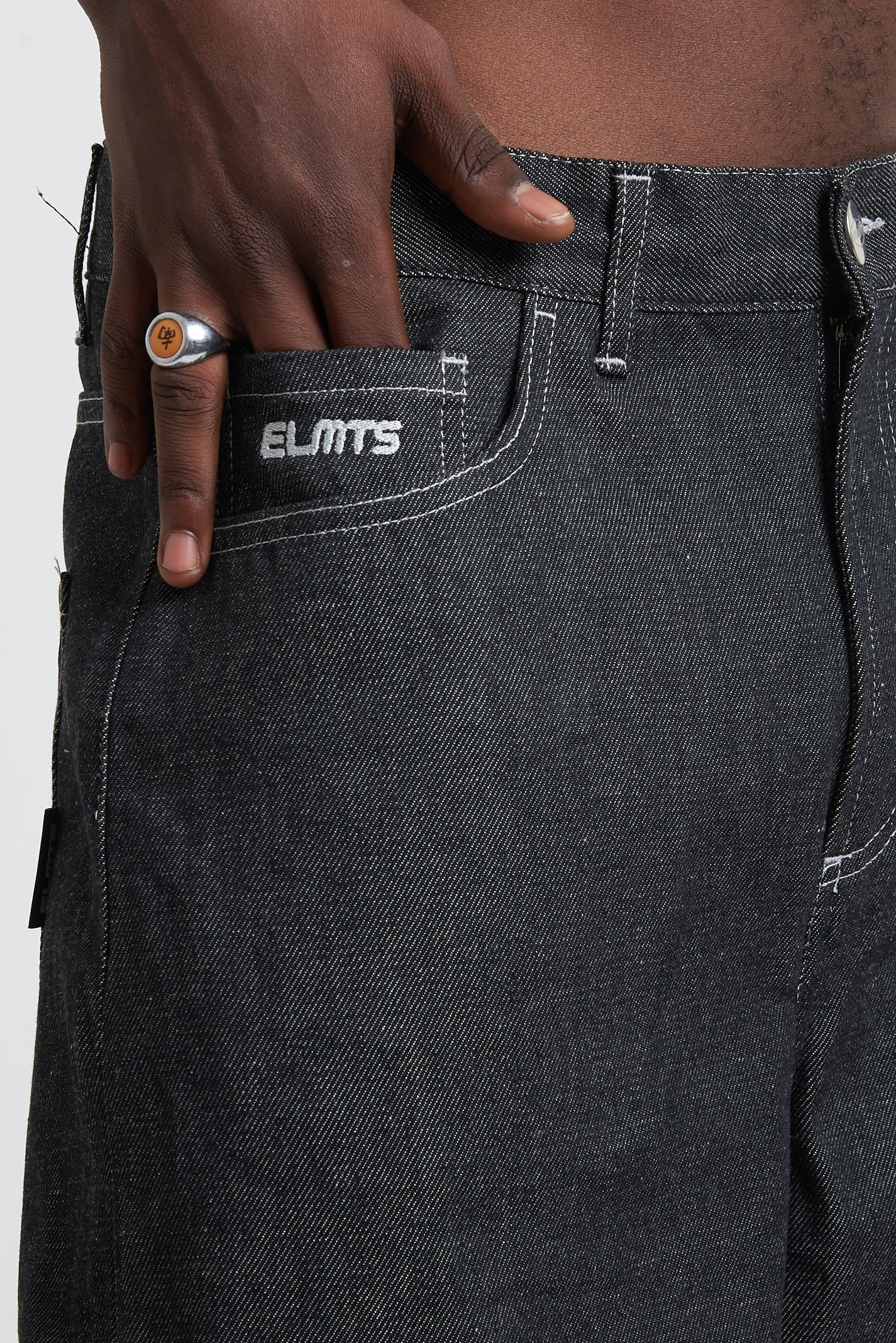 JORTS RAW DENIM BLACK