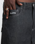 JORTS RAW DENIM BLACK
