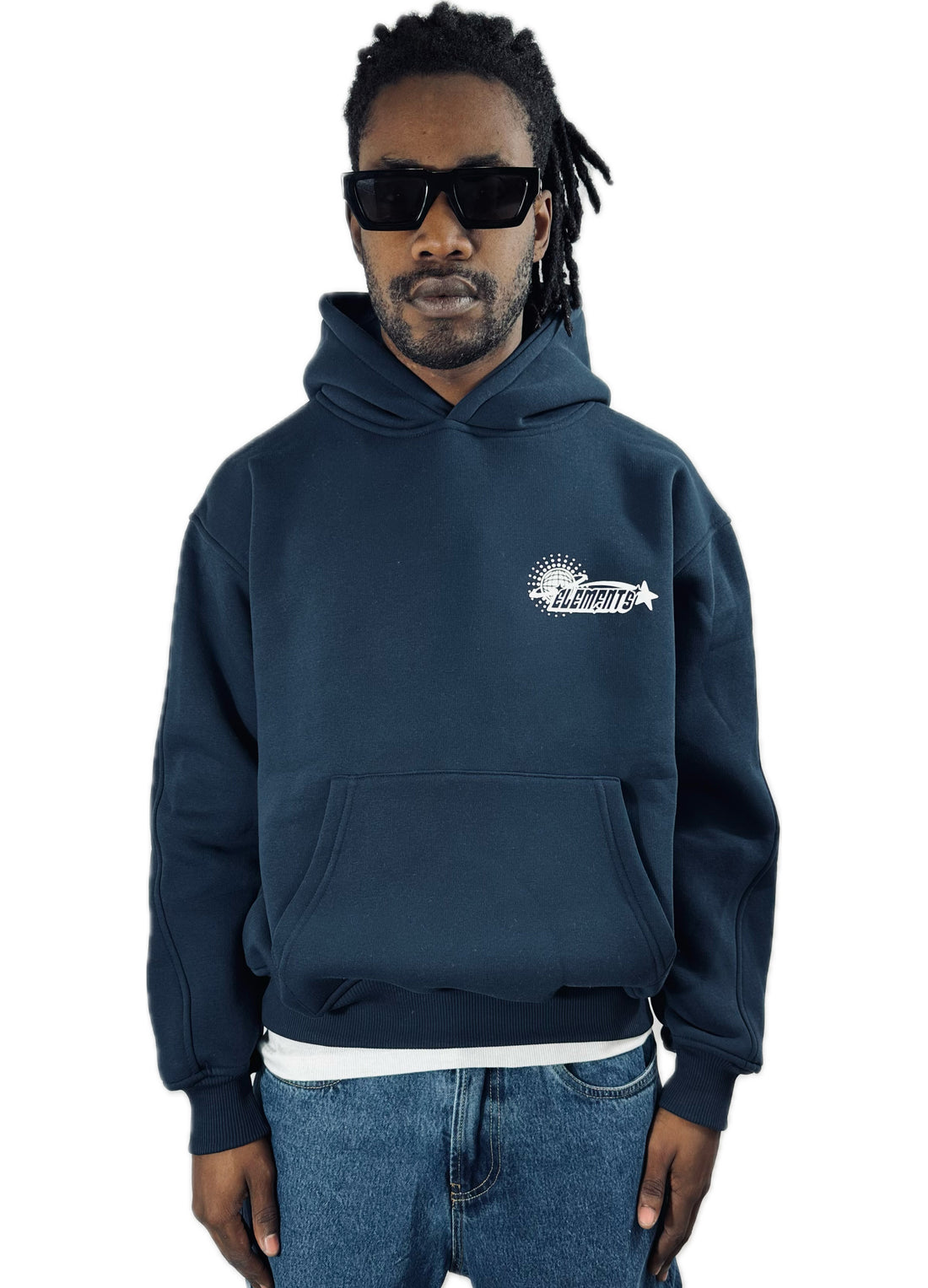 PERFECT HOODIE POLICOT WORLD LINE BLUE-WHITE