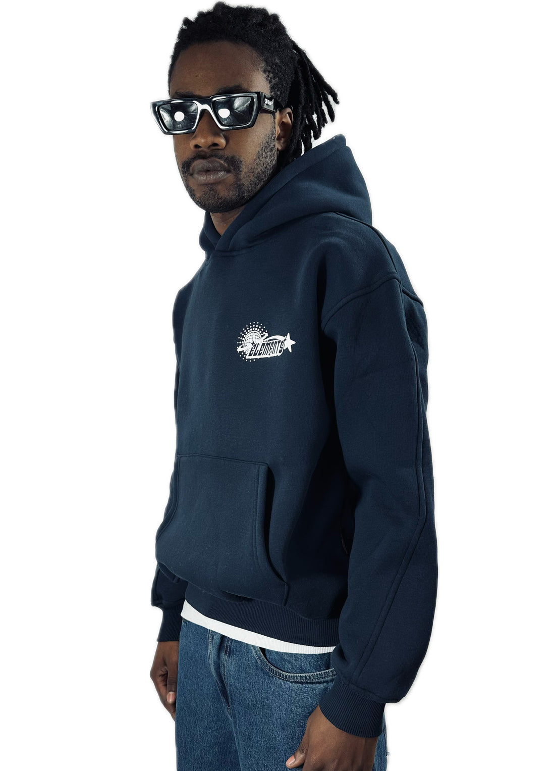 PERFECT HOODIE POLICOT WORLD LINE BLUE-WHITE