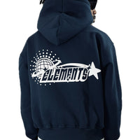 PERFECT HOODIE POLICOT WORLD LINE BLUE-WHITE