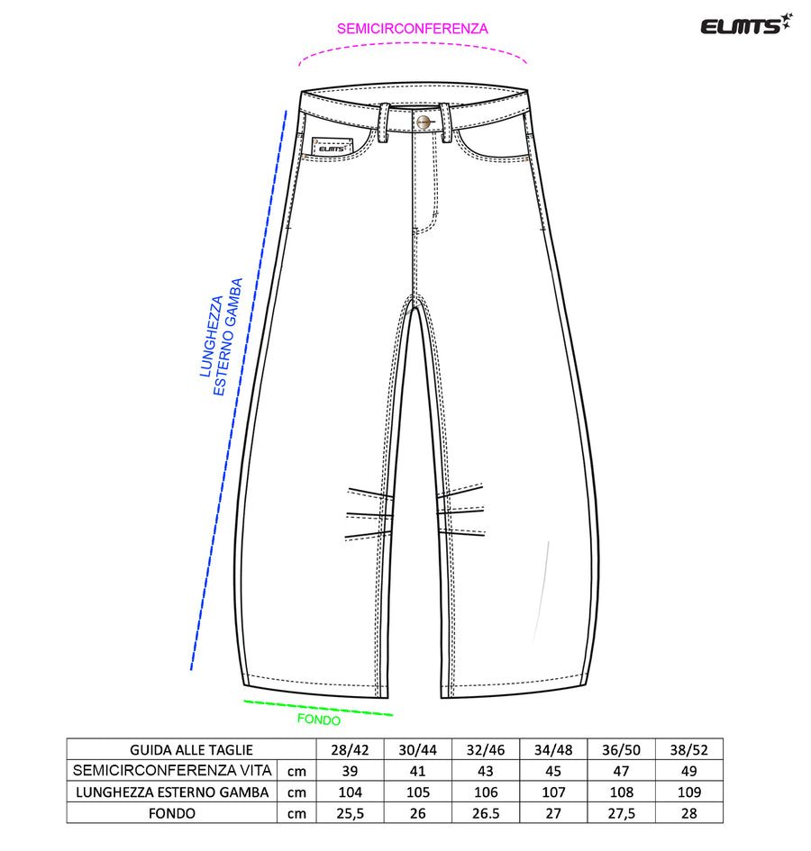 DENIM BAGGY CLEAR