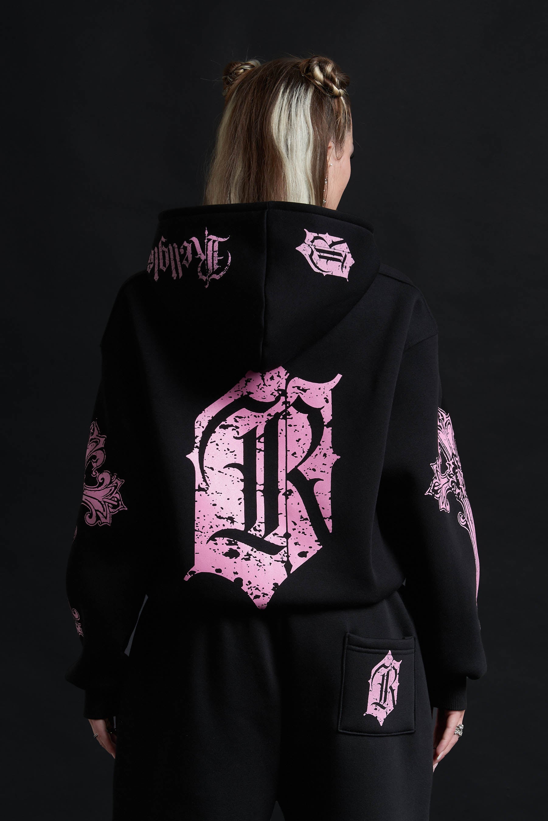 CATHEDRAL TRACK SUIT BLACK&amp;PINK
