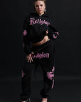 SWEATPANTS CATHEDRAL BLACK&PINK