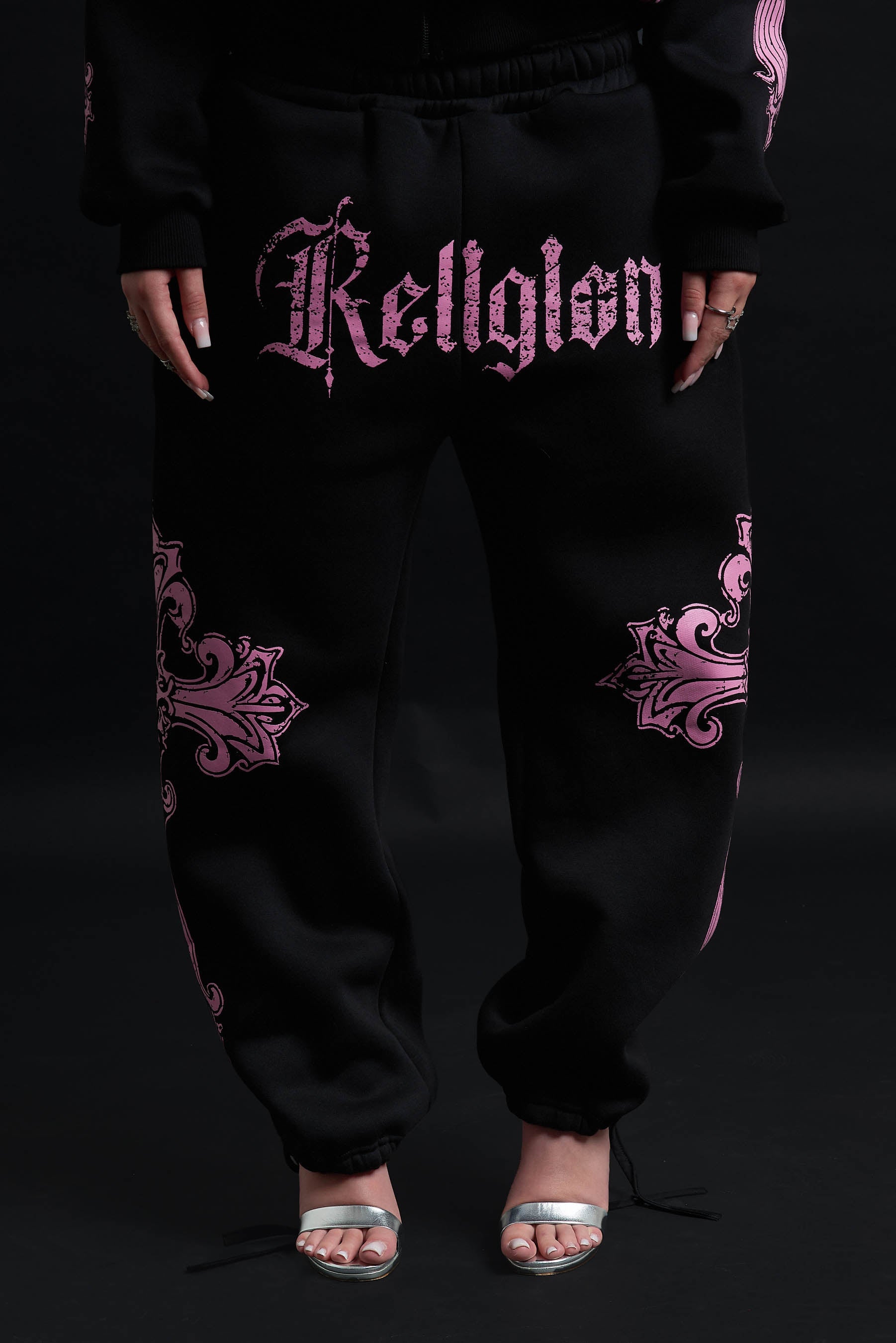 CATHEDRAL TRACK SUIT BLACK&amp;PINK