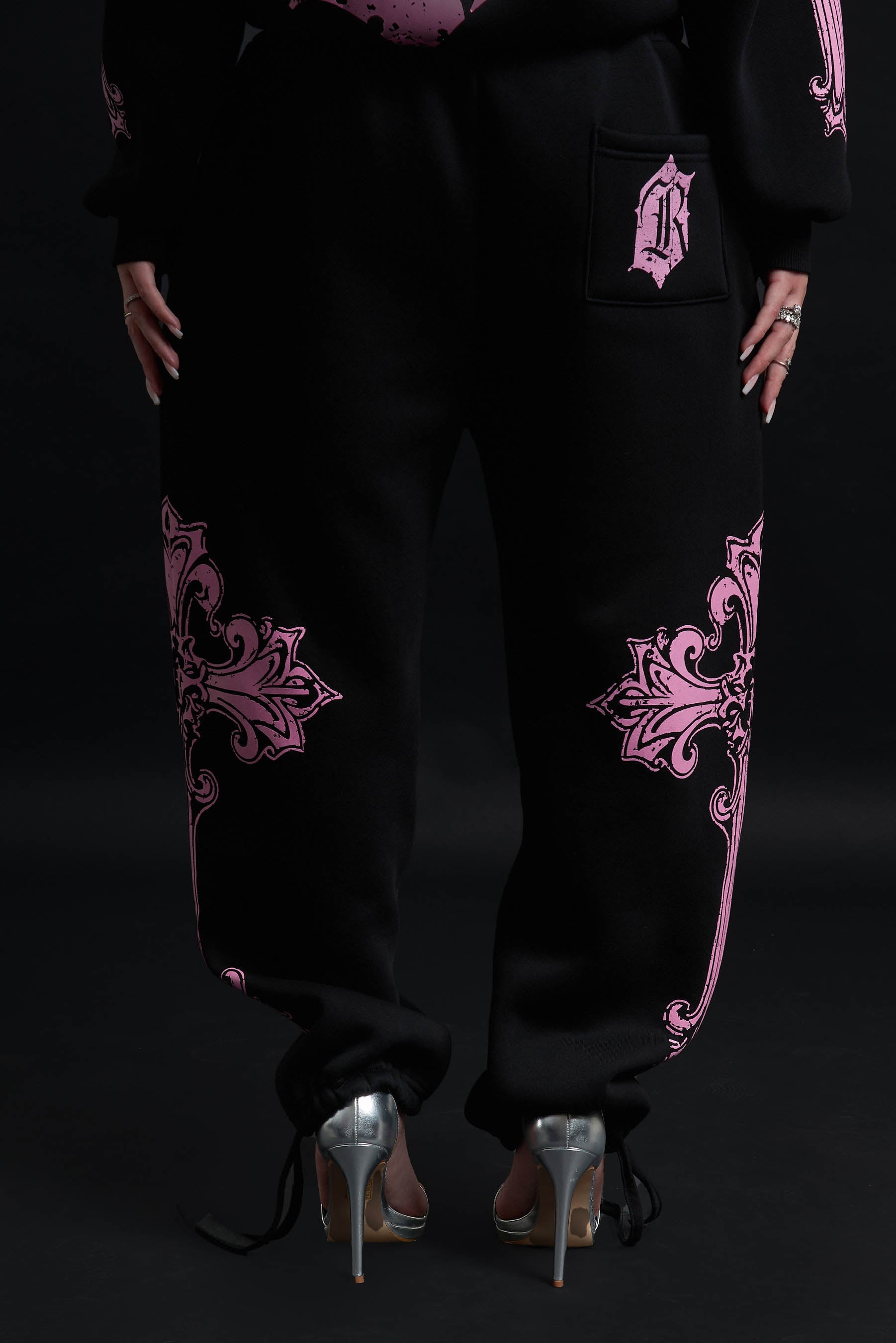 CATHEDRAL TRACK SUIT BLACK&amp;PINK