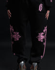 SWEATPANTS CATHEDRAL BLACK&PINK