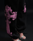 SWEATPANTS CATHEDRAL BLACK&PINK