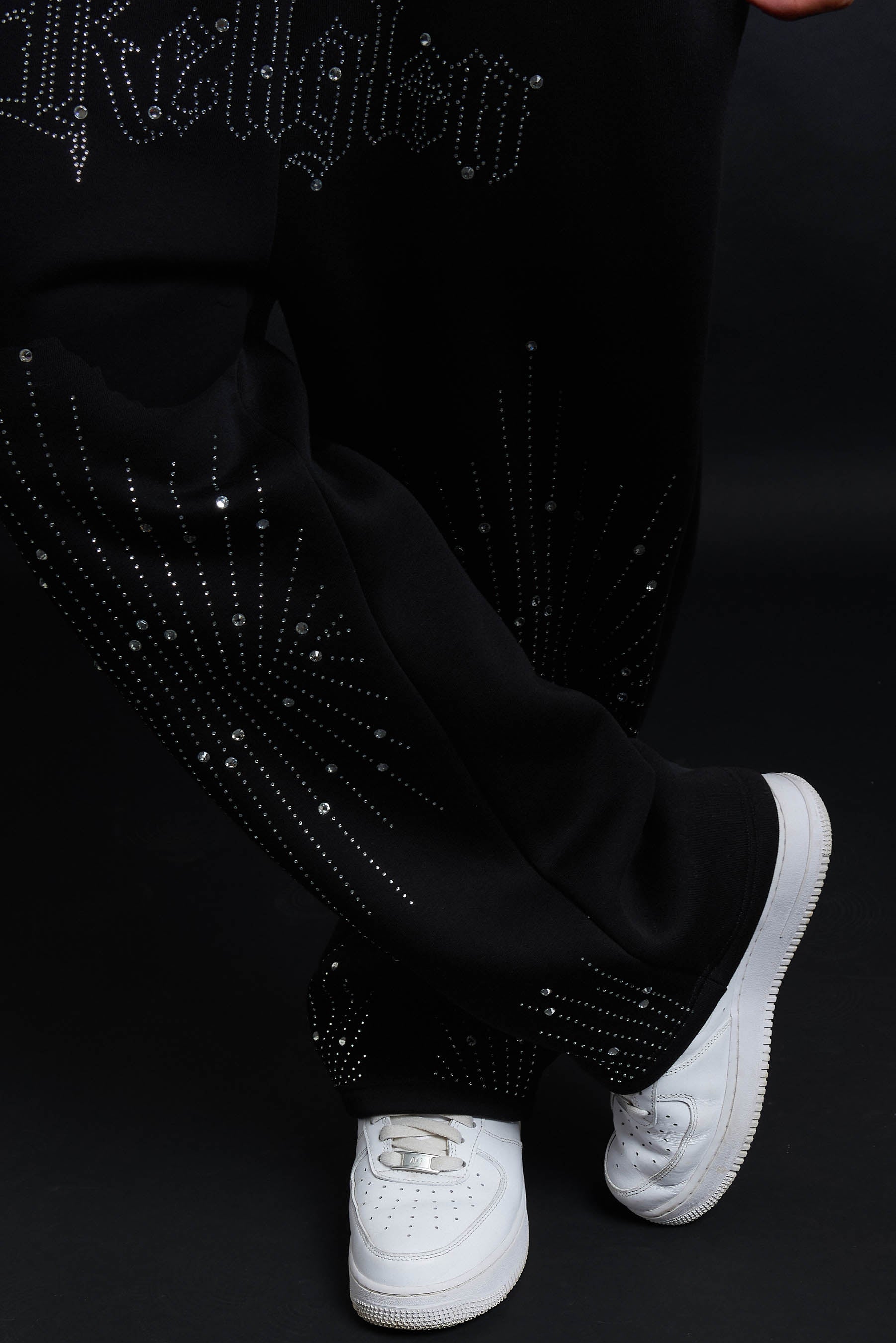 SWEATPANTS RELIQUAR TOTAL BLACK CRYSTAL