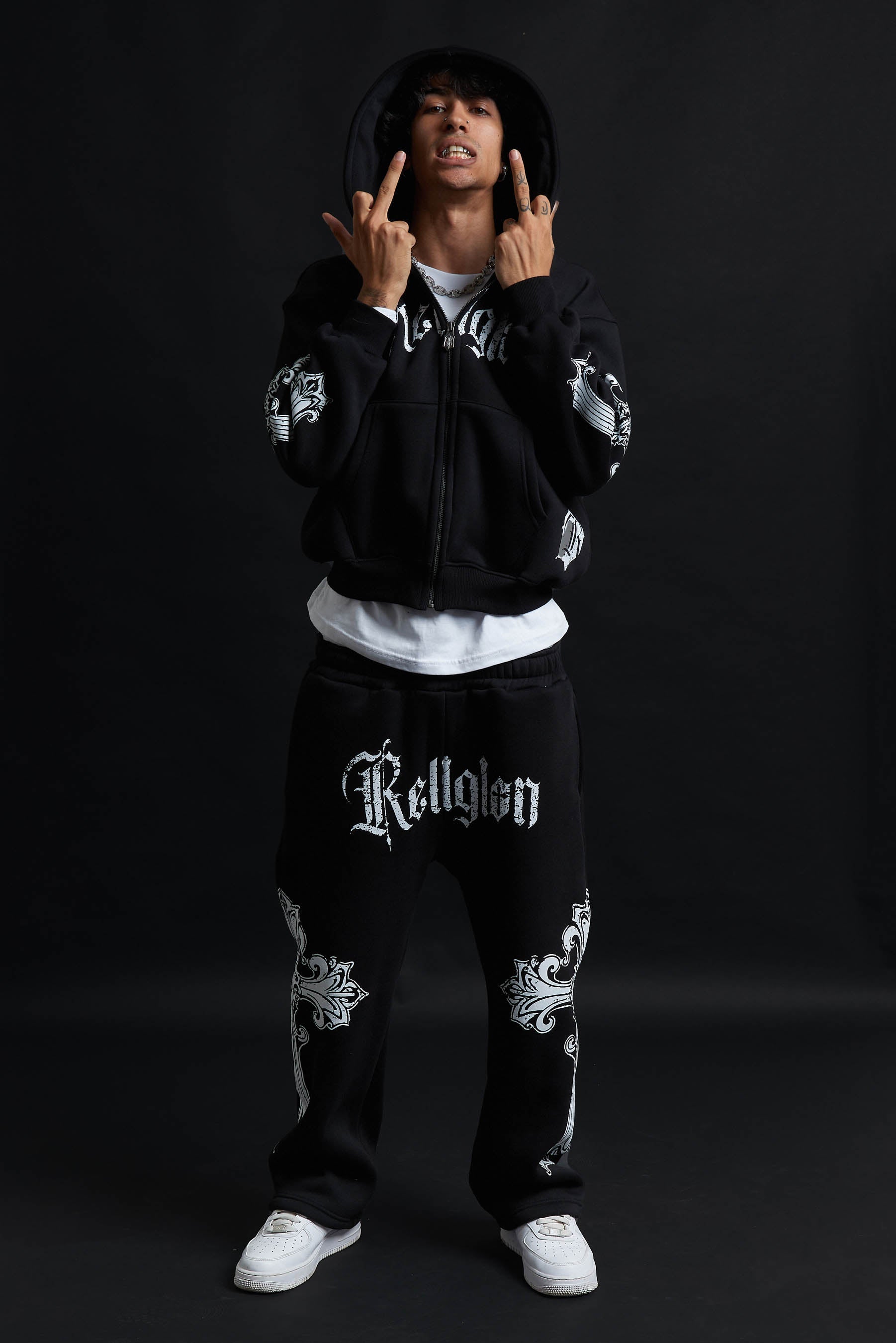 CATHEDRAL TRACK SUIT BLACK&amp;WHITE