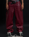 RELIC LEATHER BAGGY BORDEAUX