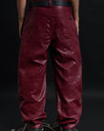 RELIC LEATHER BAGGY BORDEAUX