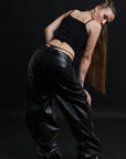 RELIC LEATHER BAGGY BLACK