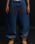 THORN BAGGY DENIM – BLUE CRIMSON