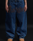 THORN BAGGY DENIM – BLUE CRIMSON