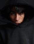 Hoodie Genesis Crop BLACK Destroyed