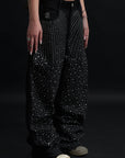 ECLIPSE RHINESTONE BAGGY BLACK