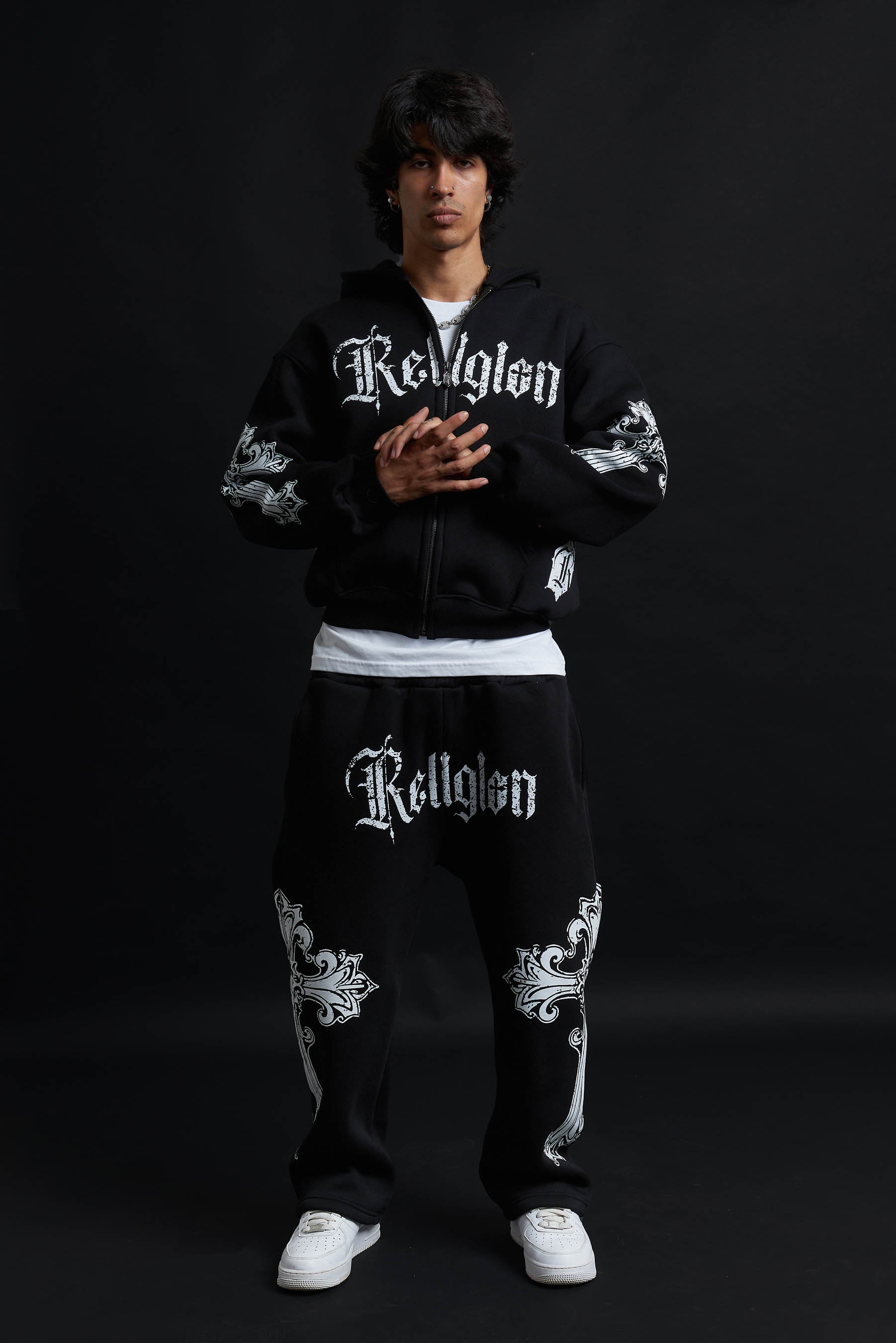 CATHEDRAL TRACK SUIT BLACK&amp;WHITE