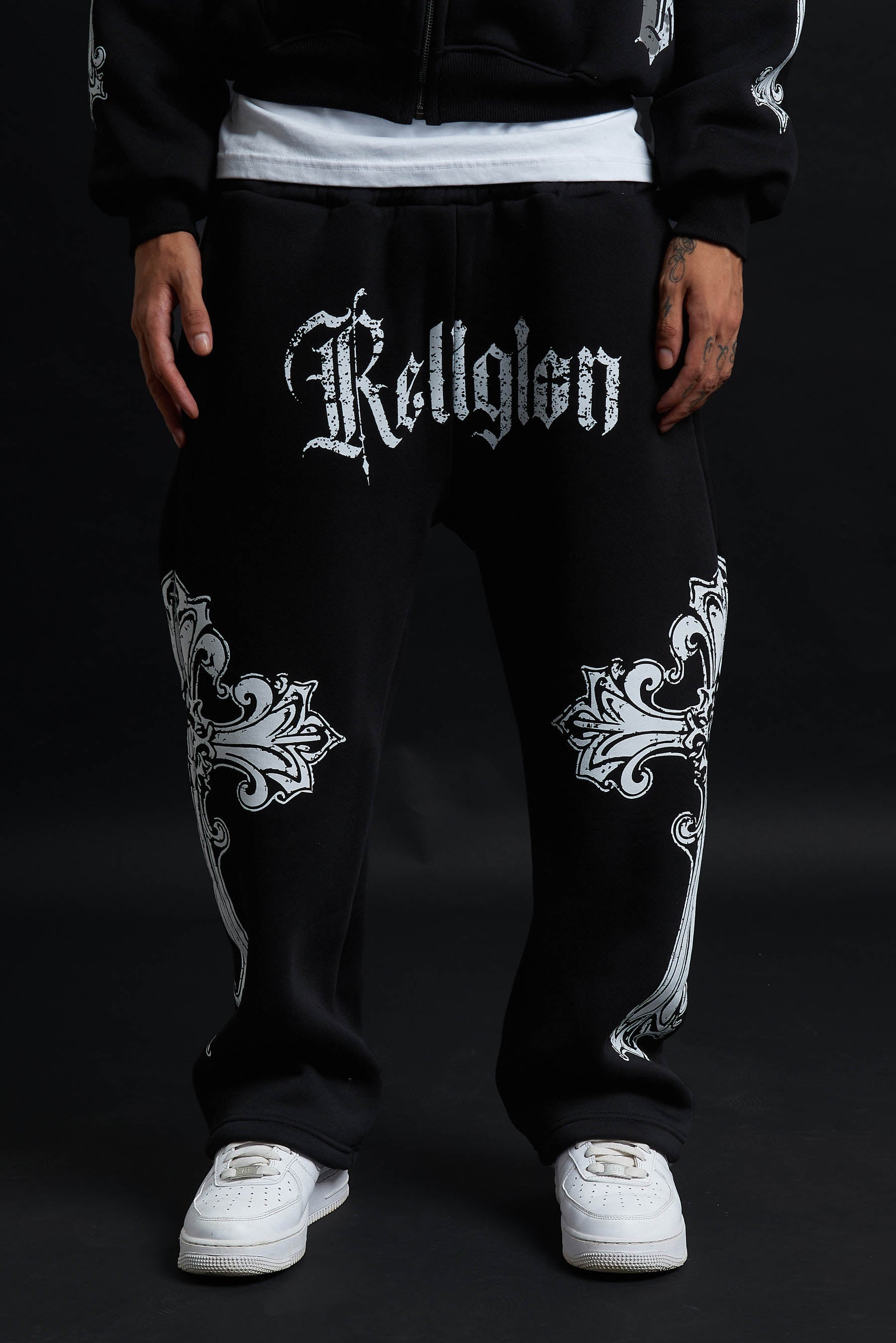 SWEATPANTS CATHEDRAL BLACK&amp;WHITE
