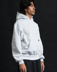 Hoodie Genesis Crop Ash Grey Destroyed