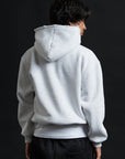Hoodie Genesis Crop Ash Grey Destroyed