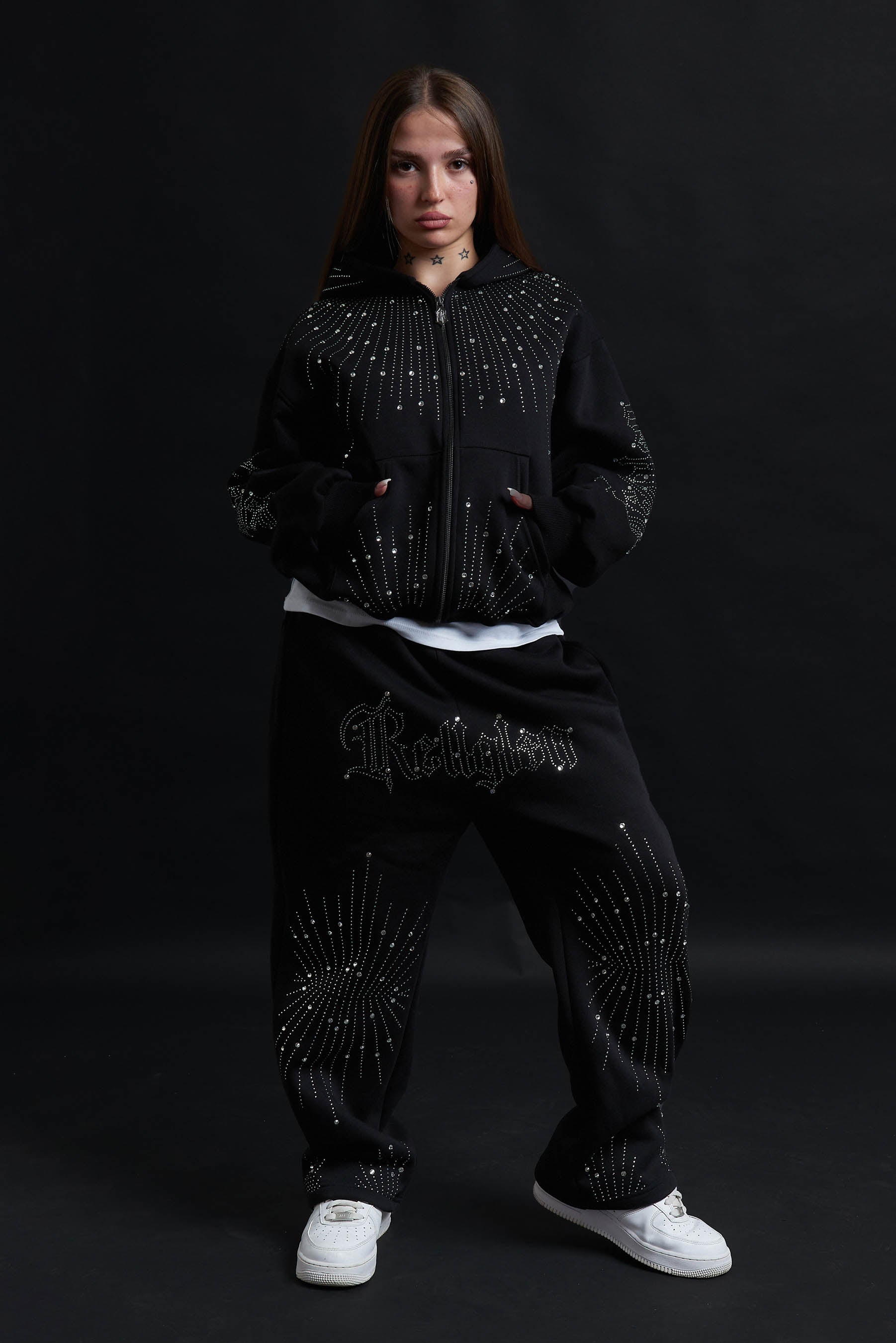 TRACK SUIT RELIQUAR TOTAL BLACK CRYSTAL