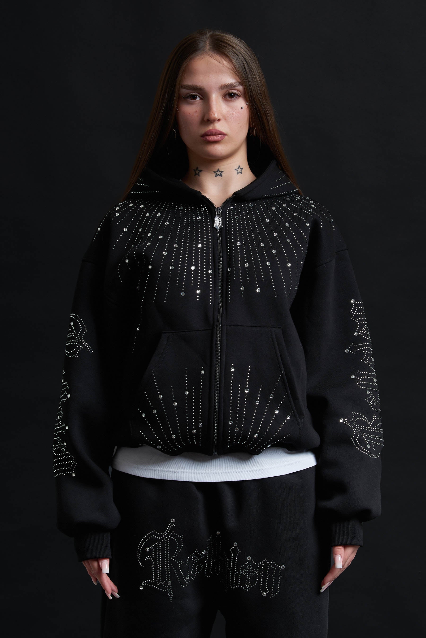 TRACK SUIT RELIQUAR TOTAL BLACK CRYSTAL