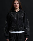 HOODIE RELIQUAR TOTAL BLACK CRYSTAL