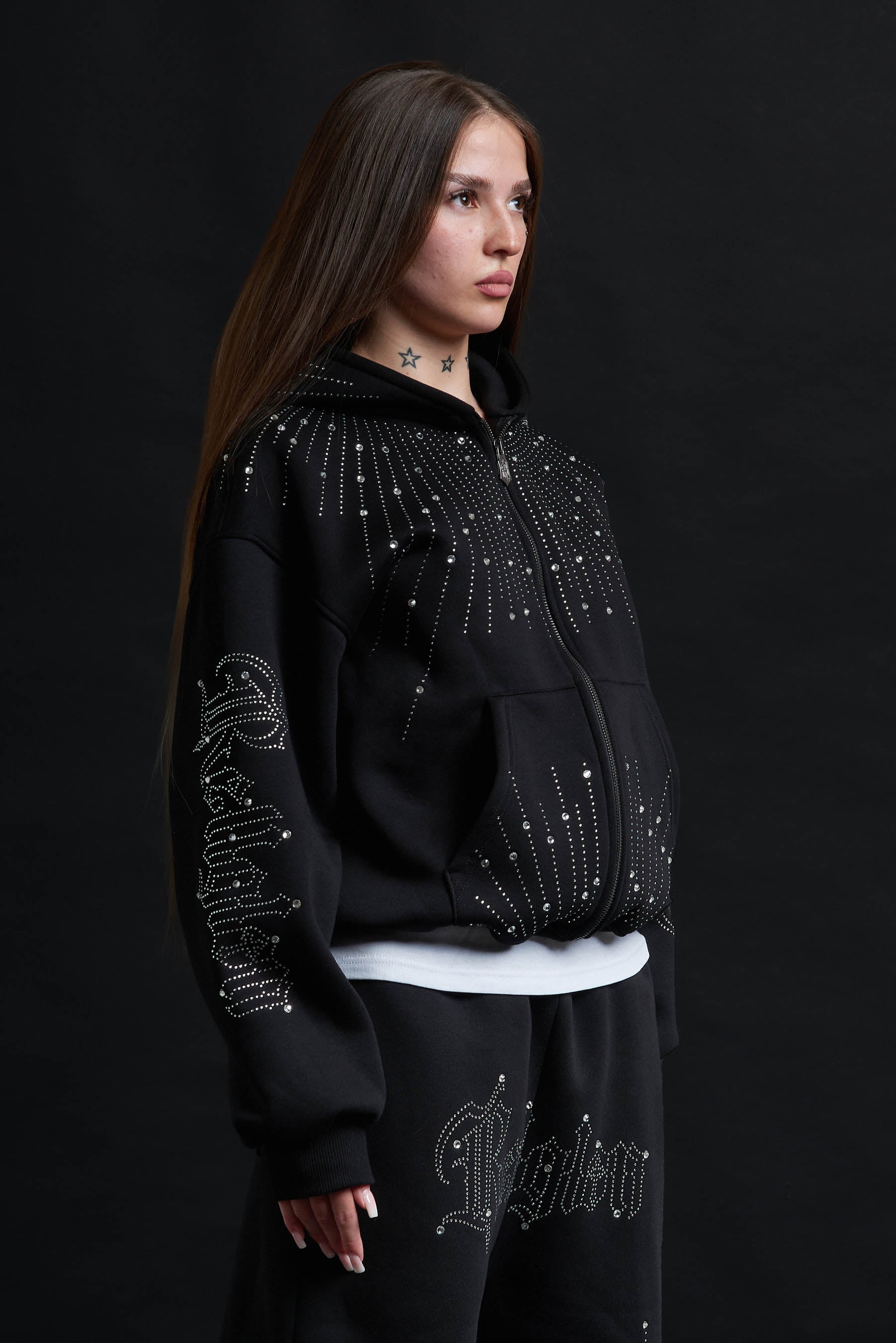 TRACK SUIT RELIQUAR TOTAL BLACK CRYSTAL