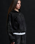 HOODIE RELIQUAR TOTAL BLACK CRYSTAL